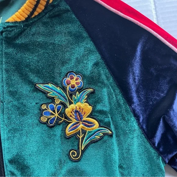 Hudson Green Navy Red Velour Tracksuit Men’s Size XL - Picture 4 of 15